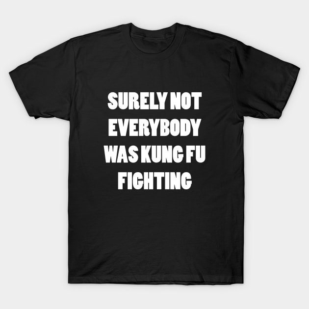 Everybody Was Kung Fu Fighting T-Shirt by NLKideas